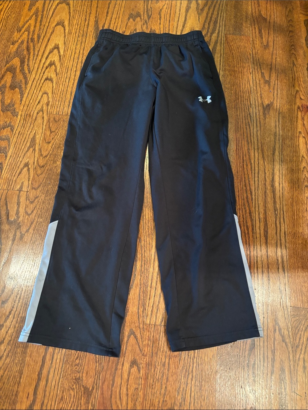 Under Armour Black Kids' pants with Gray Side Panels